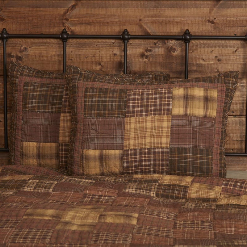 VHC Brands Rustic & Lodge Prescott Brown Bedding Accessory, Standard Sham 21x27 - Image 4